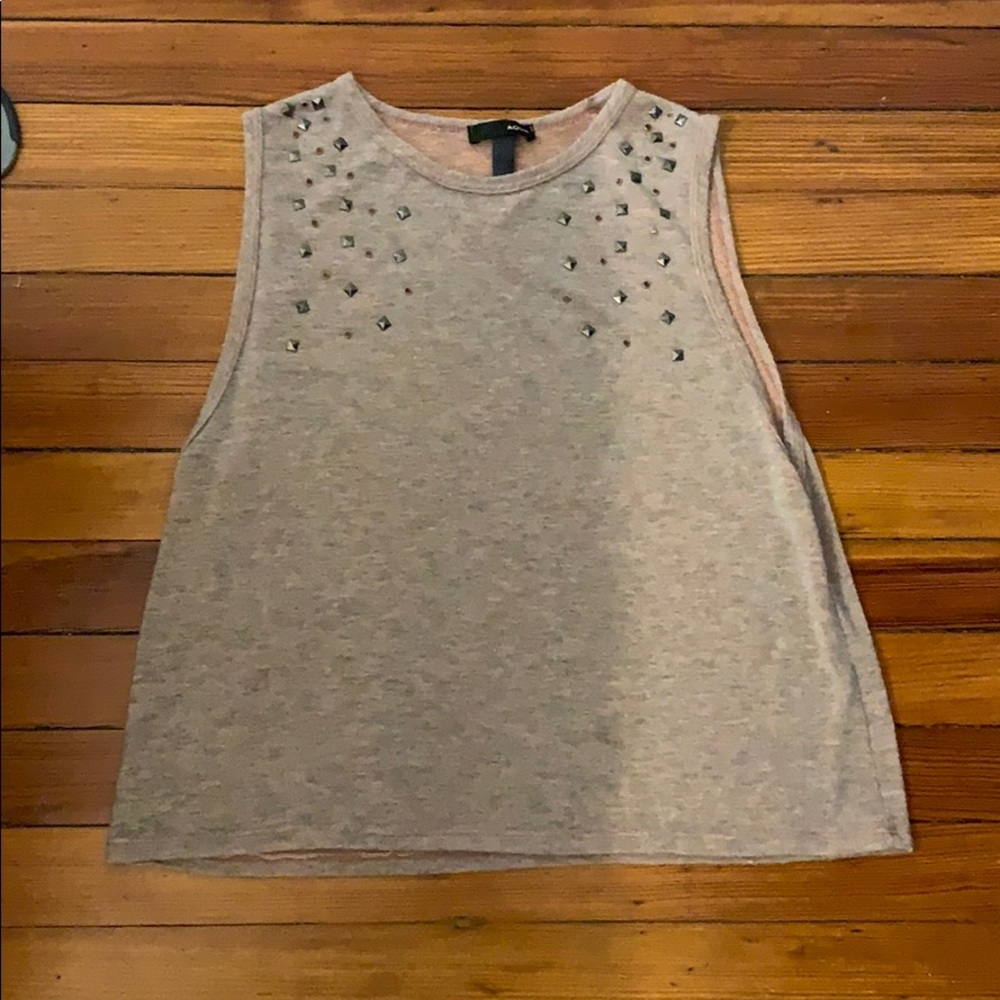 Beaded tank top.